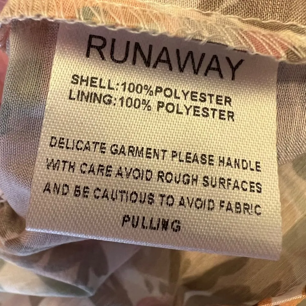 Runaway Acantha Floral Sweetheart Smocked Bodycon Mini Dress Size XL NWT - Image 10