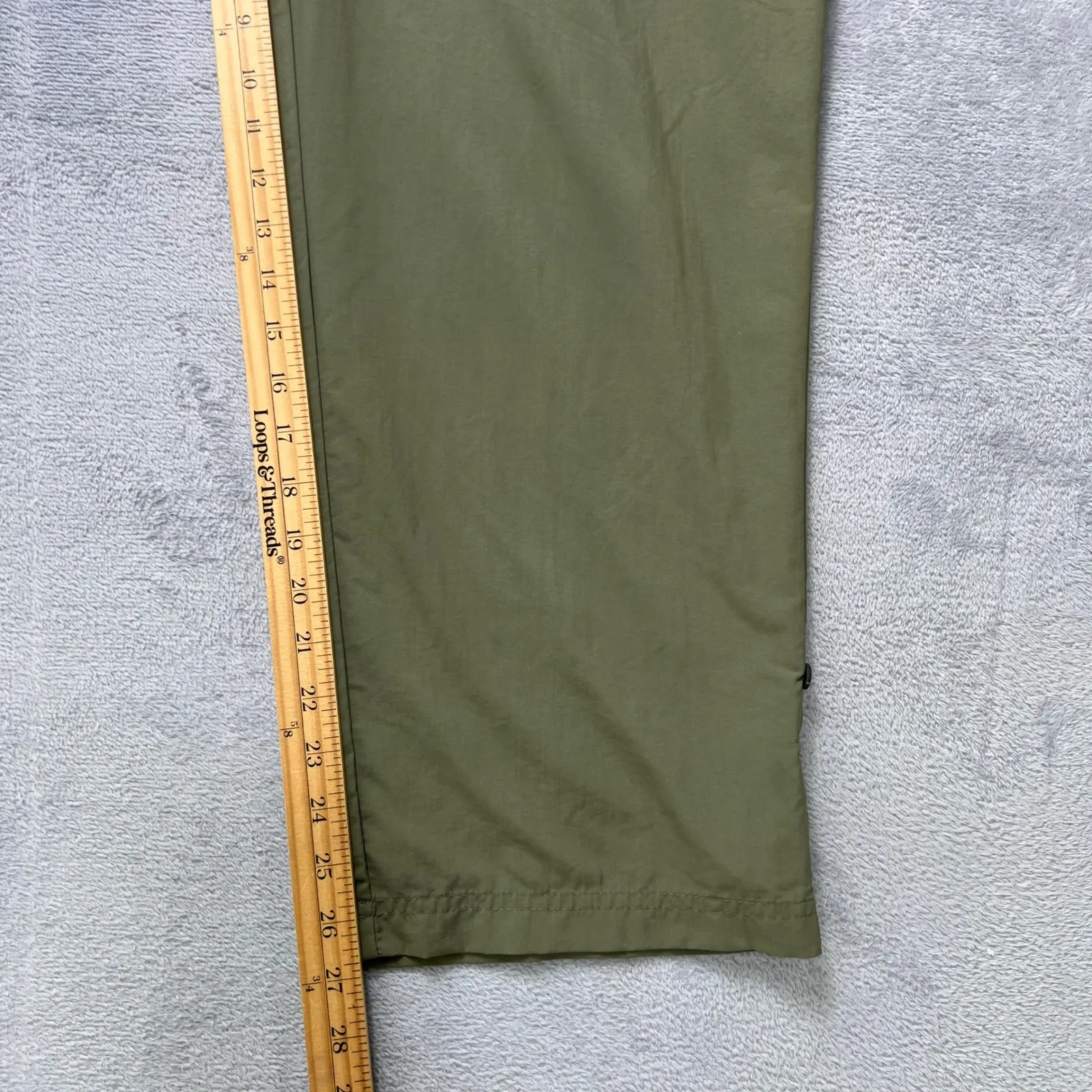 Columbia Women's‎ XL Olive Green Hiking Cargo Pants Lightweight Drawstring Waist - Image 8