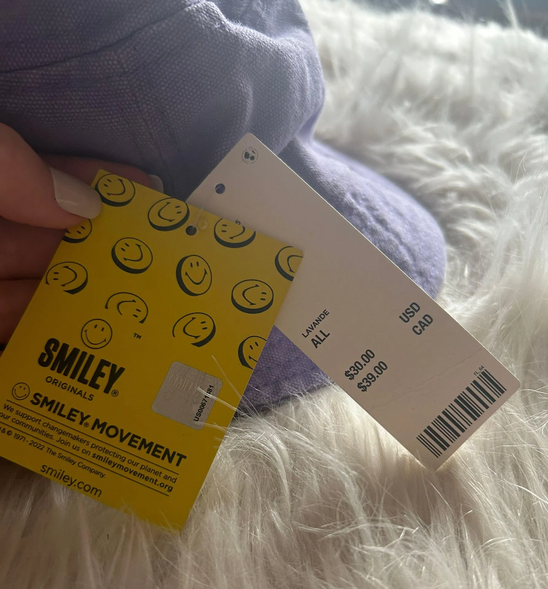 Smiley World x  | NEW! Purple OG Smiley Patch Bucket Hat - Image 2