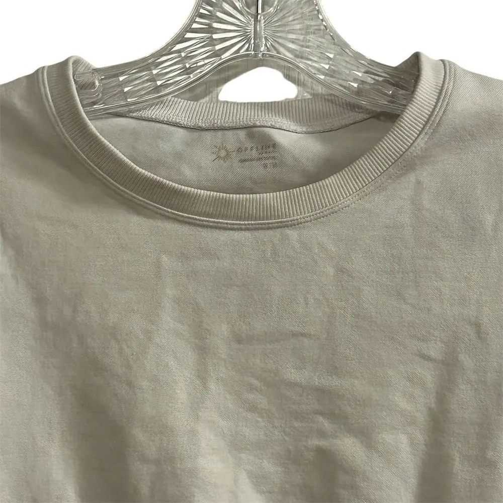 Offline by Aerie Women's White Cropped Crew Neck T-Shirt Size M Casual Top y2k - Image 2