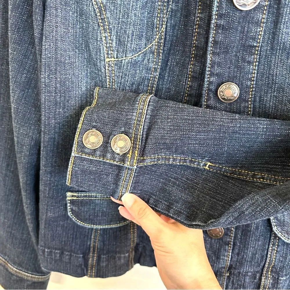 LA Blues denim jacket western southern cowgirl M - Image 6