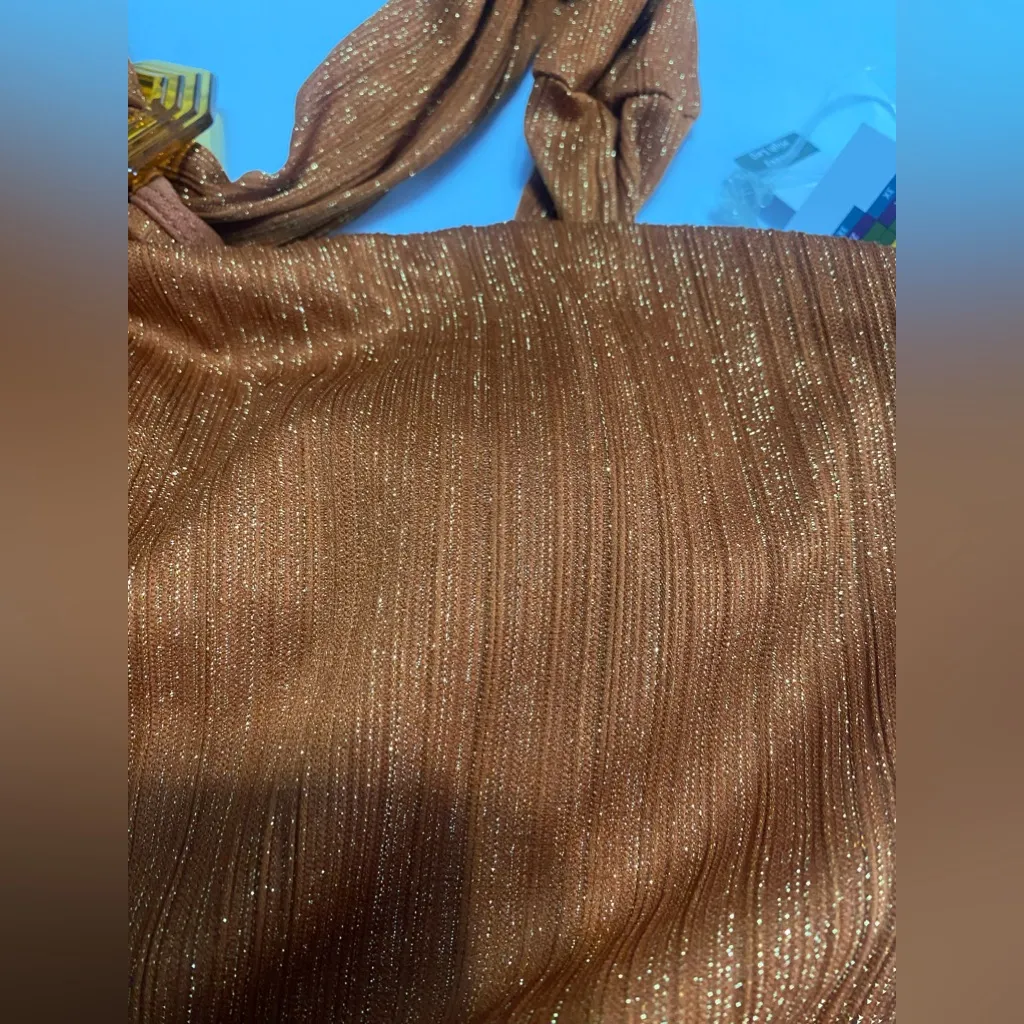 Time &‎ Tru Missy elevated one piece swimsuit Orange Size M - Image 5