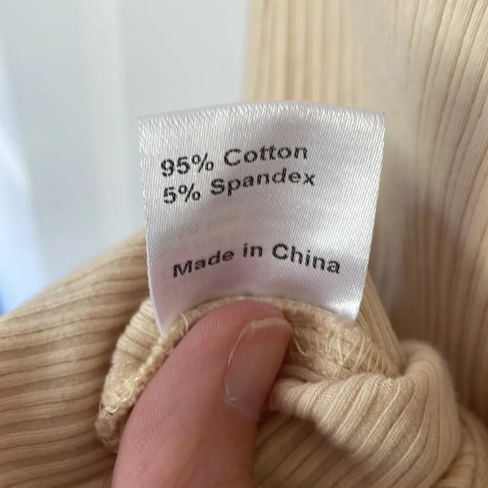 Cream Ribbed Bodysuit 8 - Image 5