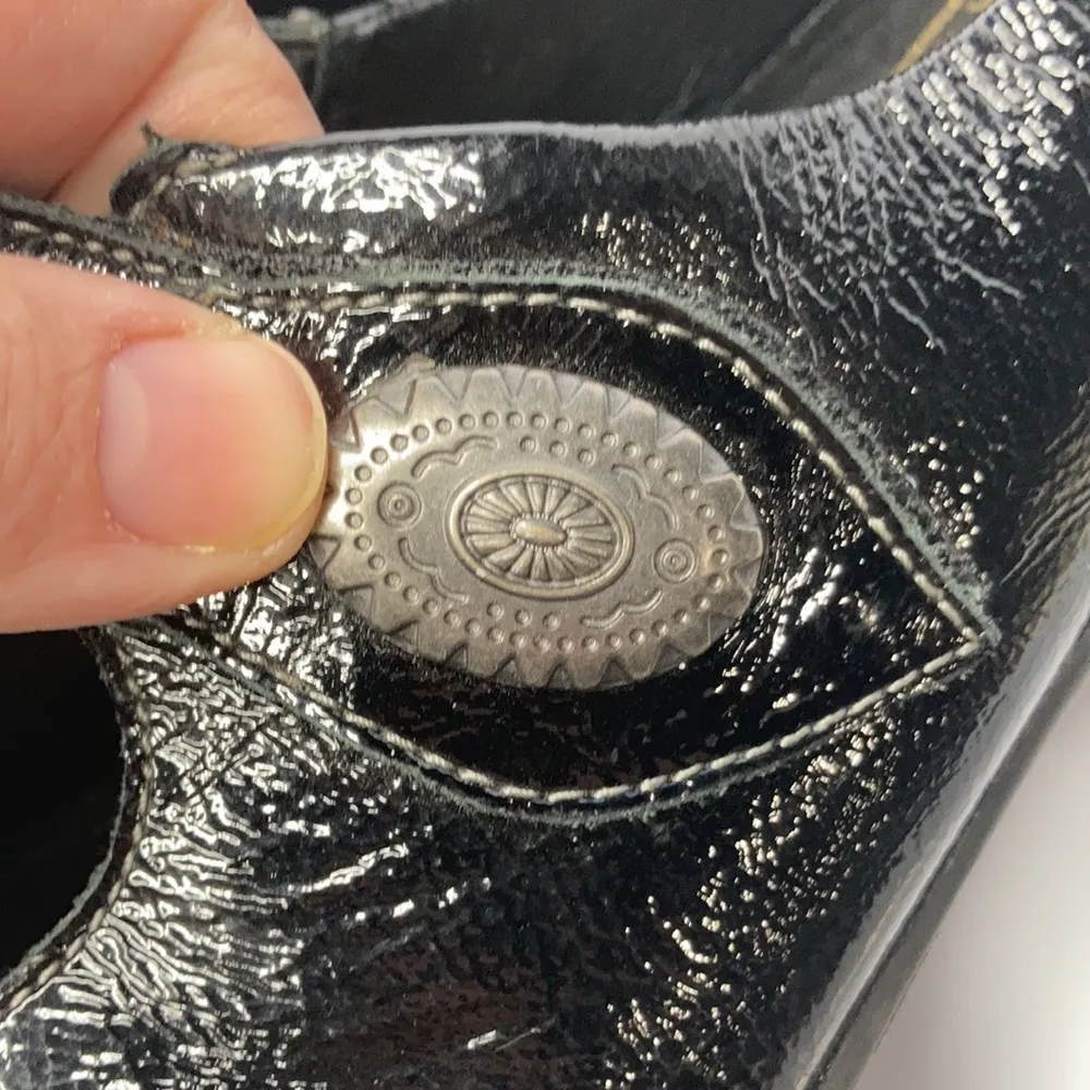 Rieker‎ patent leather shoes size 38 Black - Image 4