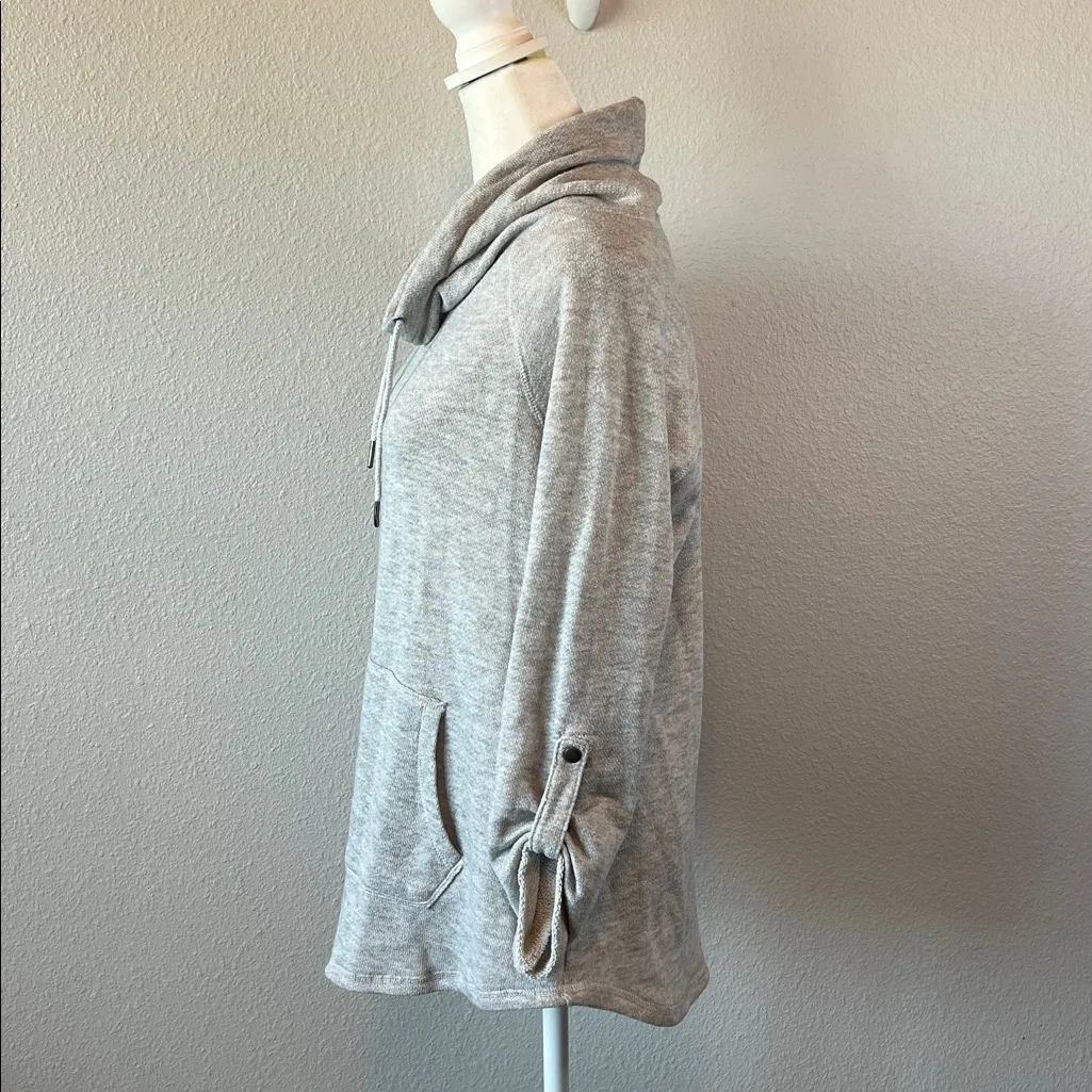 French Laundry Cowlneck Long Sleeve Top Gray Size Medium *Flaw - Image 4