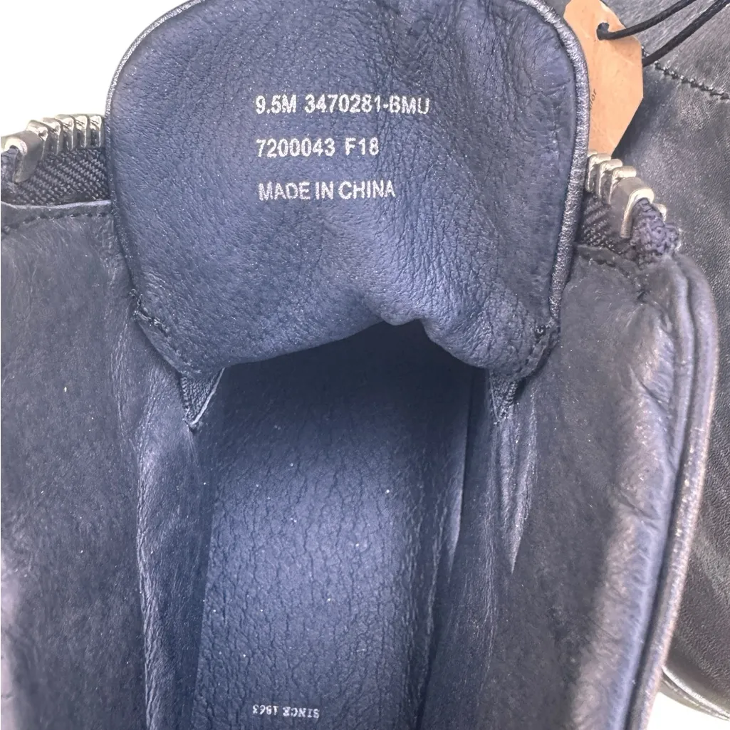 Frye Lena Zip High Metallic Pewter Leather Sneakers Zip Front Womens 9.5 are NWT - Image 11