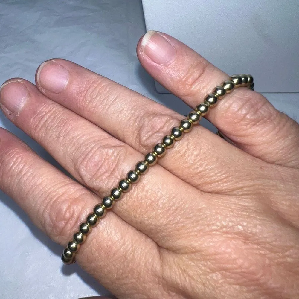 Pura Vida Set‎ of Three Blue and Gold Bead Stackable Bracelets Blue - Image 15