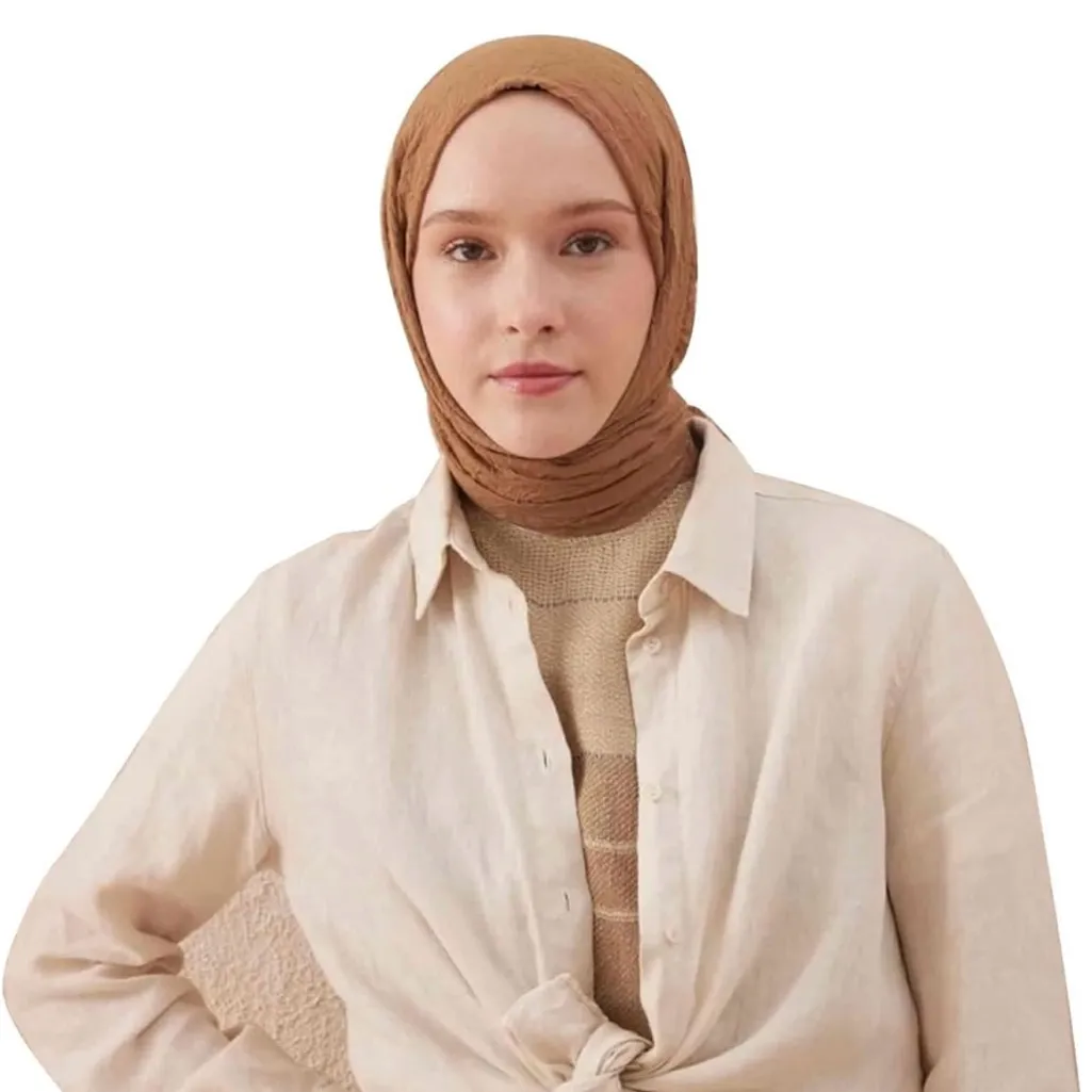 NEW! MANSHU Shawl and Wrap, Long Scarf, Big Head Scarf 6 PCS Women’s Soft Tan - Image 7
