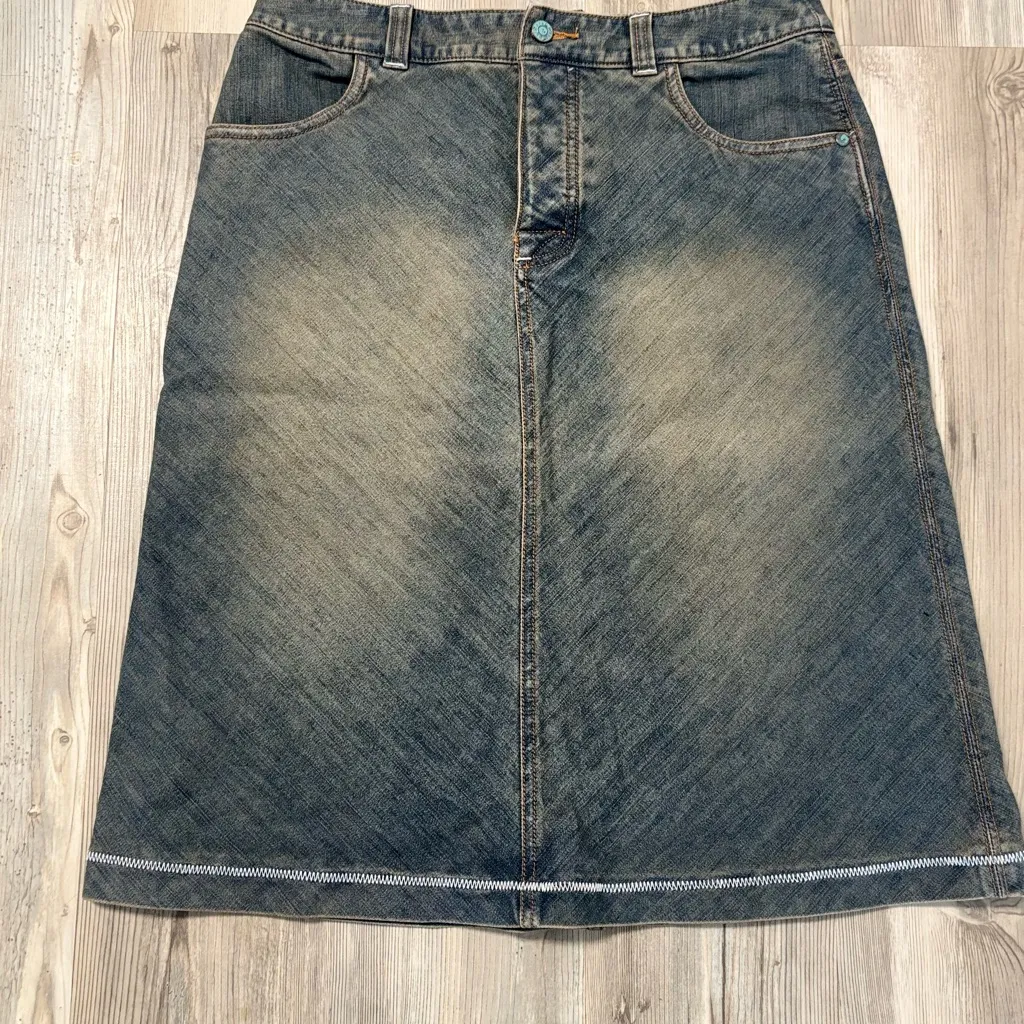 Royal Robbins Blue Denim Skirt - Image 7