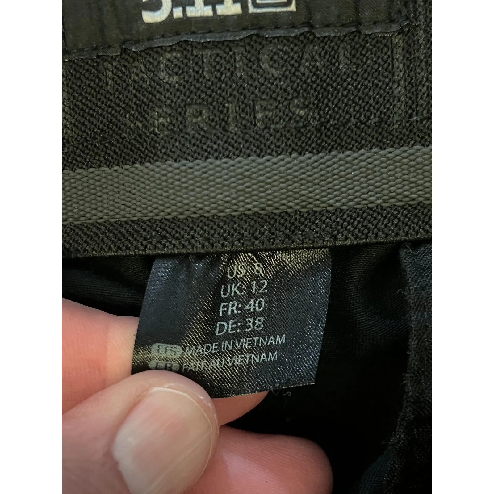 5.11 Tactical Pants Womens 8 Black Cargo Utility Polyester Blend Work Pockets - Image 11