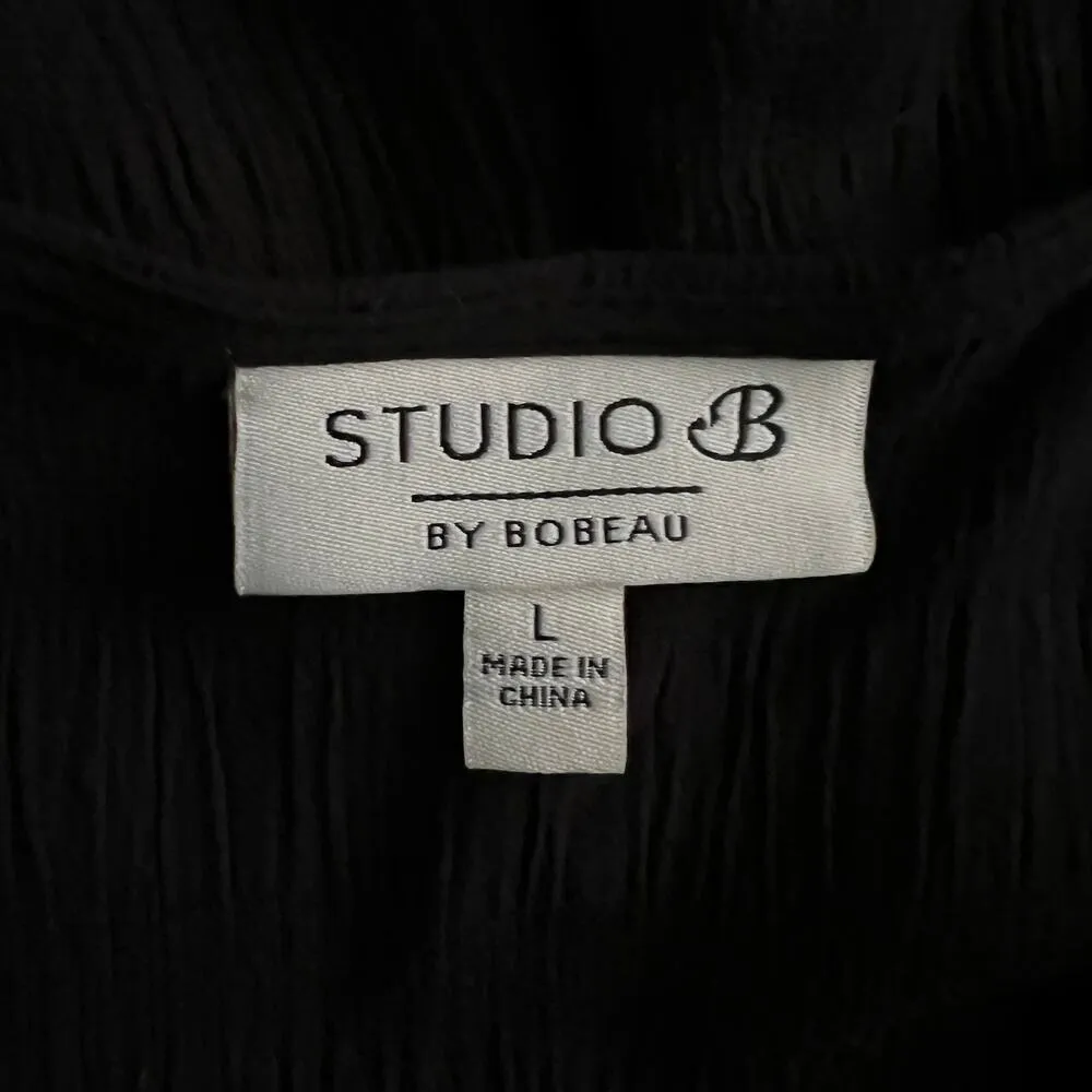 Studio B Gauzy Faux Wrap Maxi Dress Womens Large Beachy Coastal Garden Party - Image 2