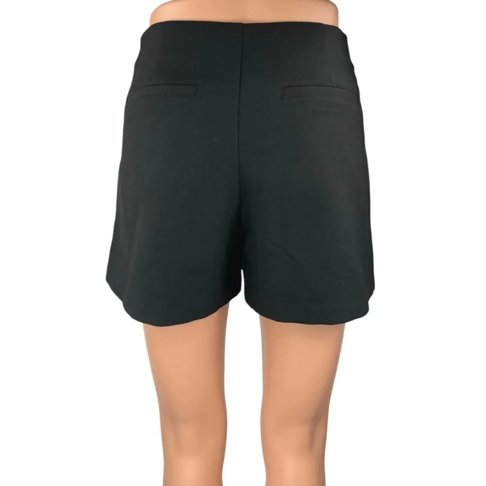Stradivarius Women's Black High Waist Straight Pencil Mini Skirt Skort Size XS - Image 3