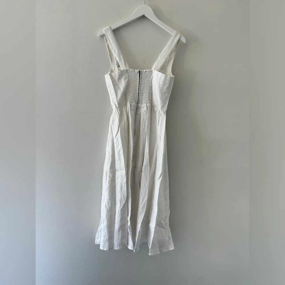 REFORMATION Tagliatelle White Midi Dress 6 - Image 8