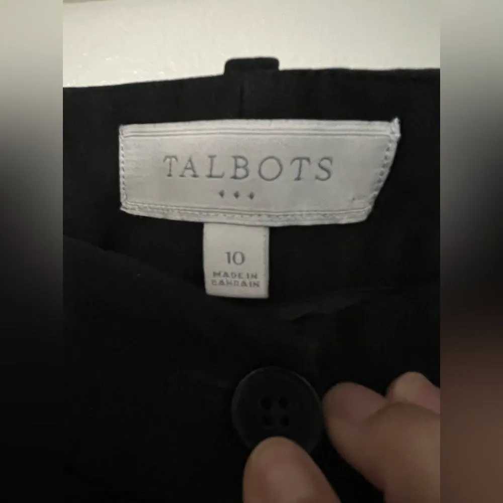 Talbots Women’s Black Dress Pants Size 10‎ Straight Leg Work Trousers - Image 3