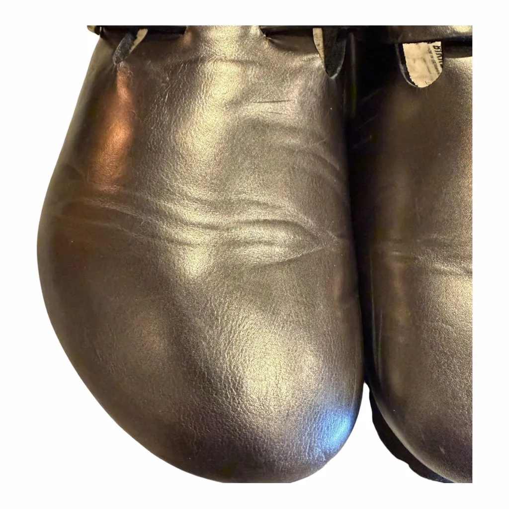 Birkenstock Boston Metallic Bronze Leather Clogs EU 39 US 8 - Image 8
