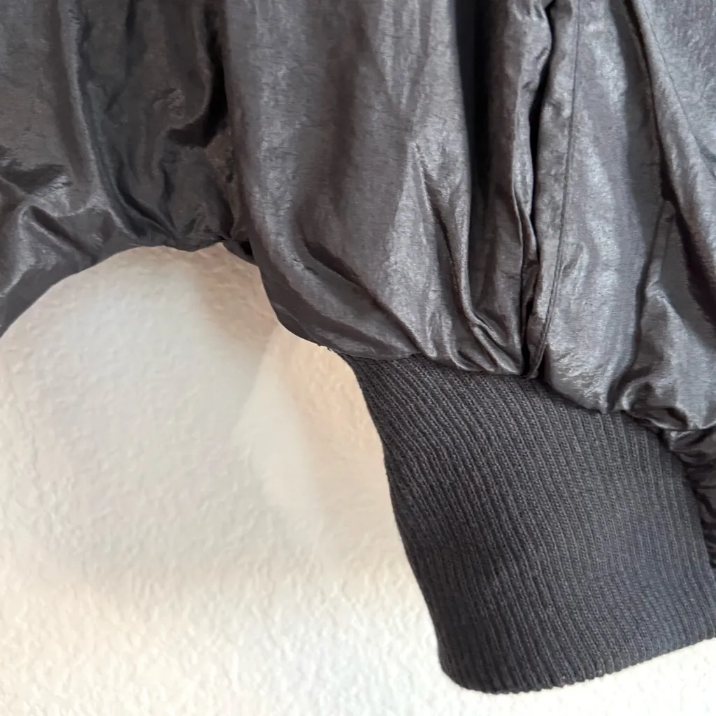 NWT Free People Movement Womens Jacket Black Glitz Blitz Bomber Puffy Size XS - Image 6