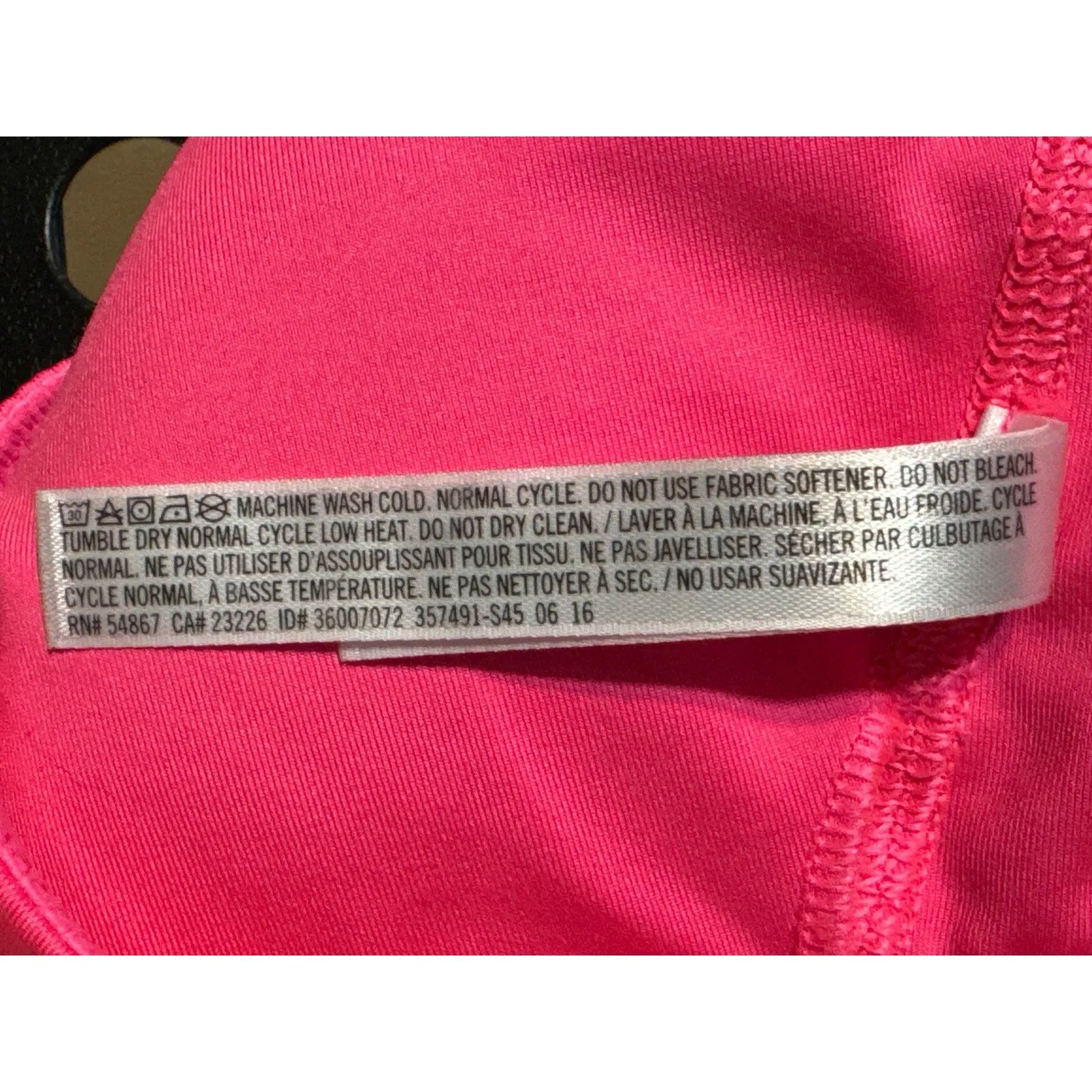 VSX Victoria Sport · Small · Pink · Strappy Racerback Performance Sports Bra - Image 7