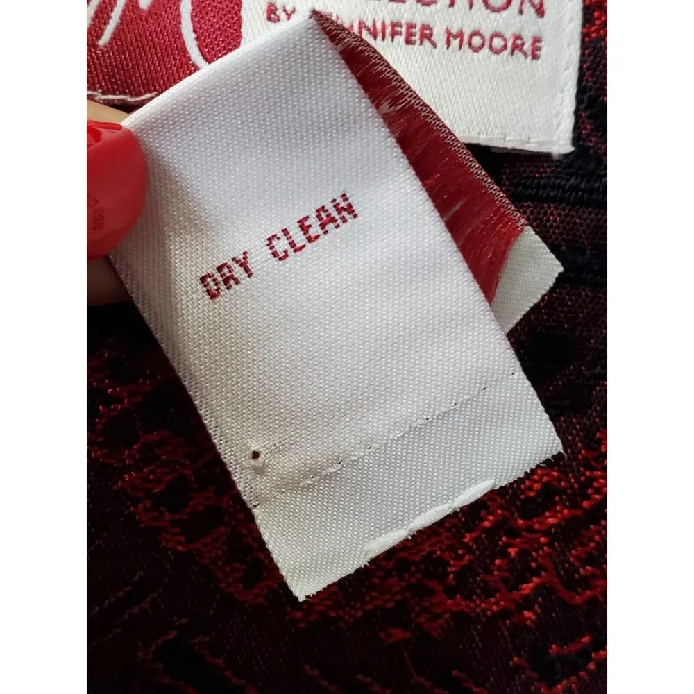 Jennifer Moore Women Marron Polyester Long Sleeve Buttons Front Jacket Size 10 - Image 10