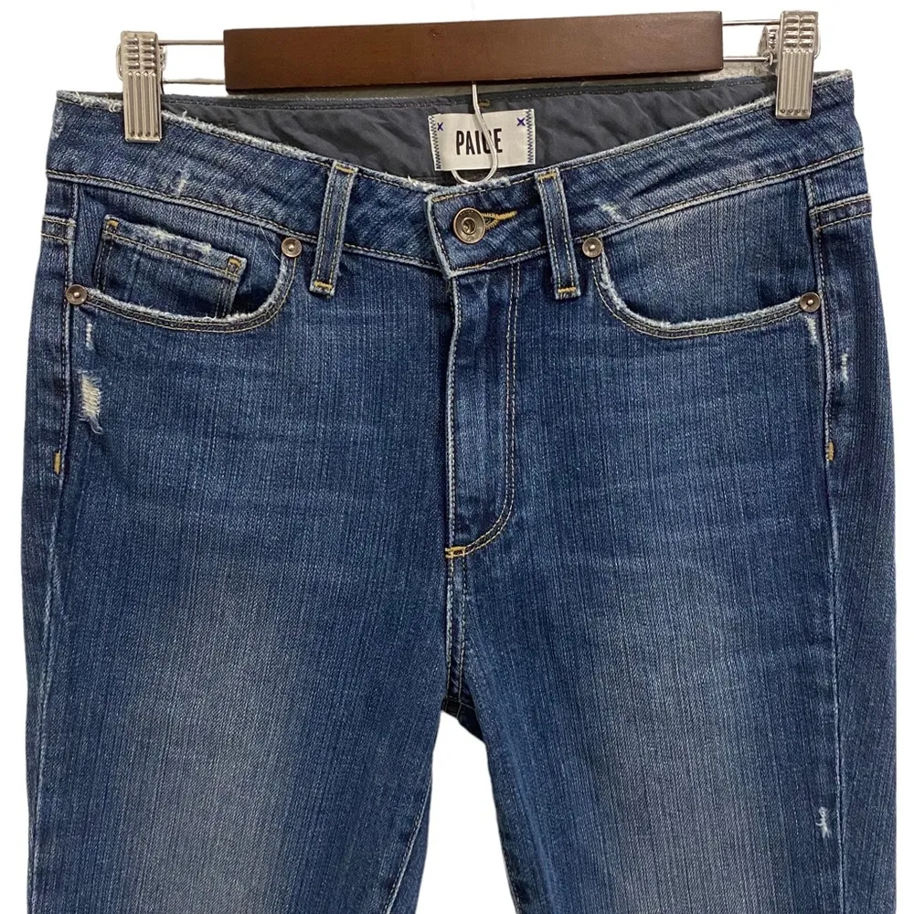 Paige Hoxton Ankle Peg Low Rise Jeans Lexington Destructed - Image 5