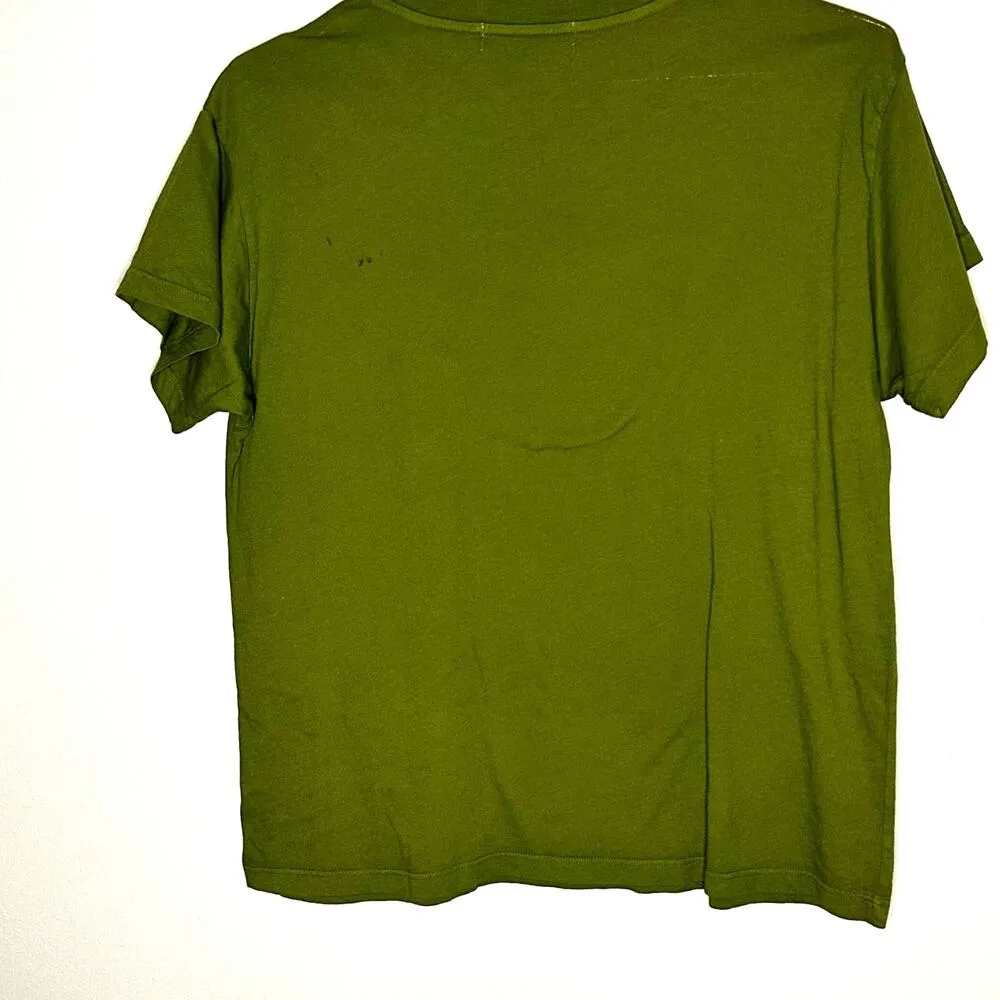 Daydreamer Elton John the One Solo Crewneck Graphic in Olive Green Tee Medium - Image 4