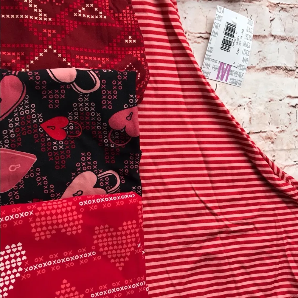 ❤️2 for $20❤️Lularoe Valentines Leggings XOXO TC - Image 6
