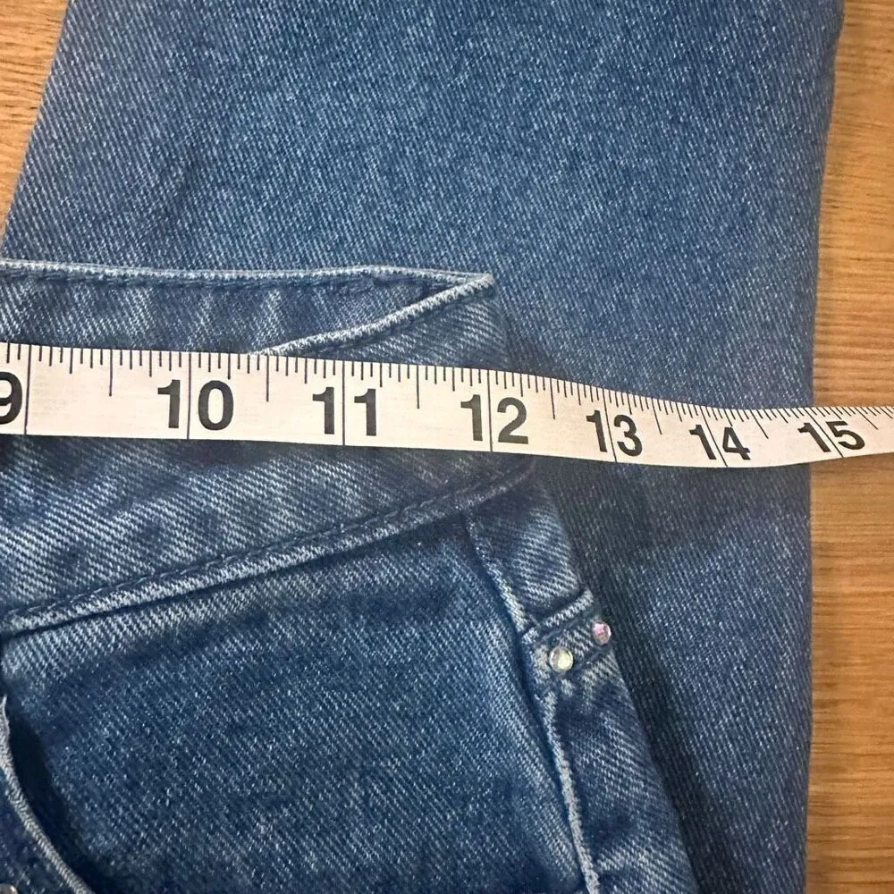 NWT y2k Dolls Kill Bratz rhinestone jeans xs - Image 7