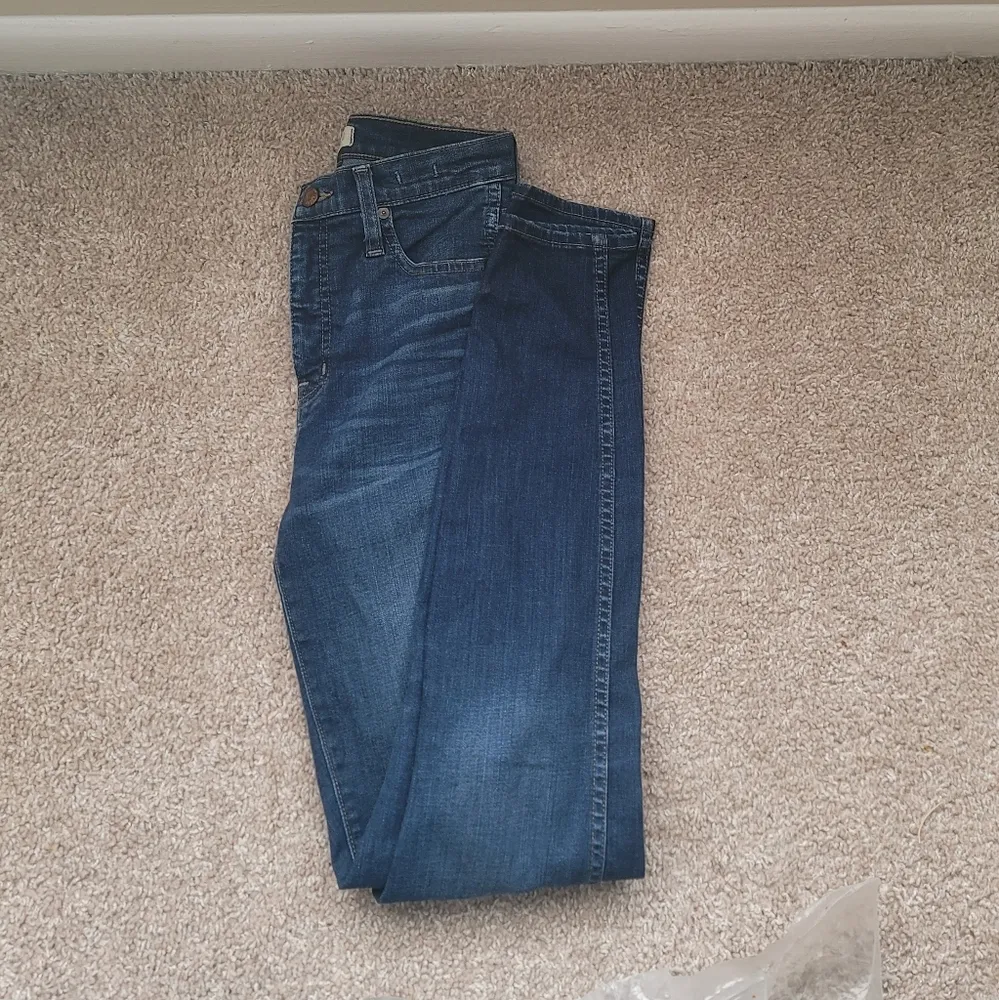 🔥SALE🔥Madewell $138 10" High Rise Dark Indigo Skinny Jeans - Image 10