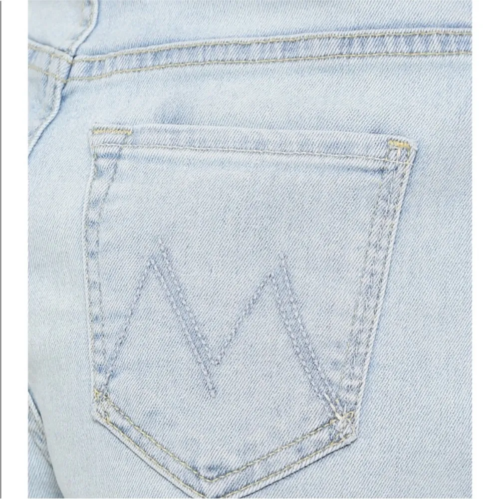 Mother x Candice Swanepoel Swooner Fray Shorts in The Angel with 100 Wings - Image 5