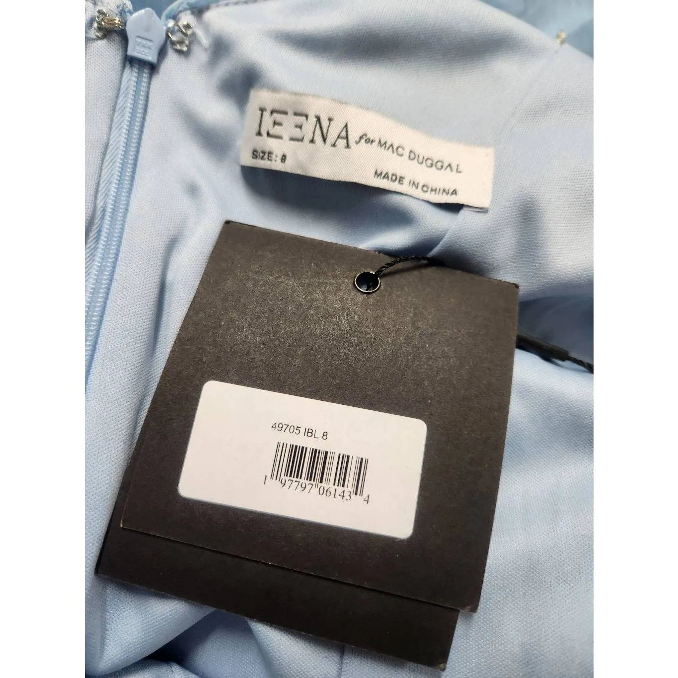 Ieena for Mac Duggal Asymmetrical Ruched Gown With Flutter Sleeves Regular pric - Image 8