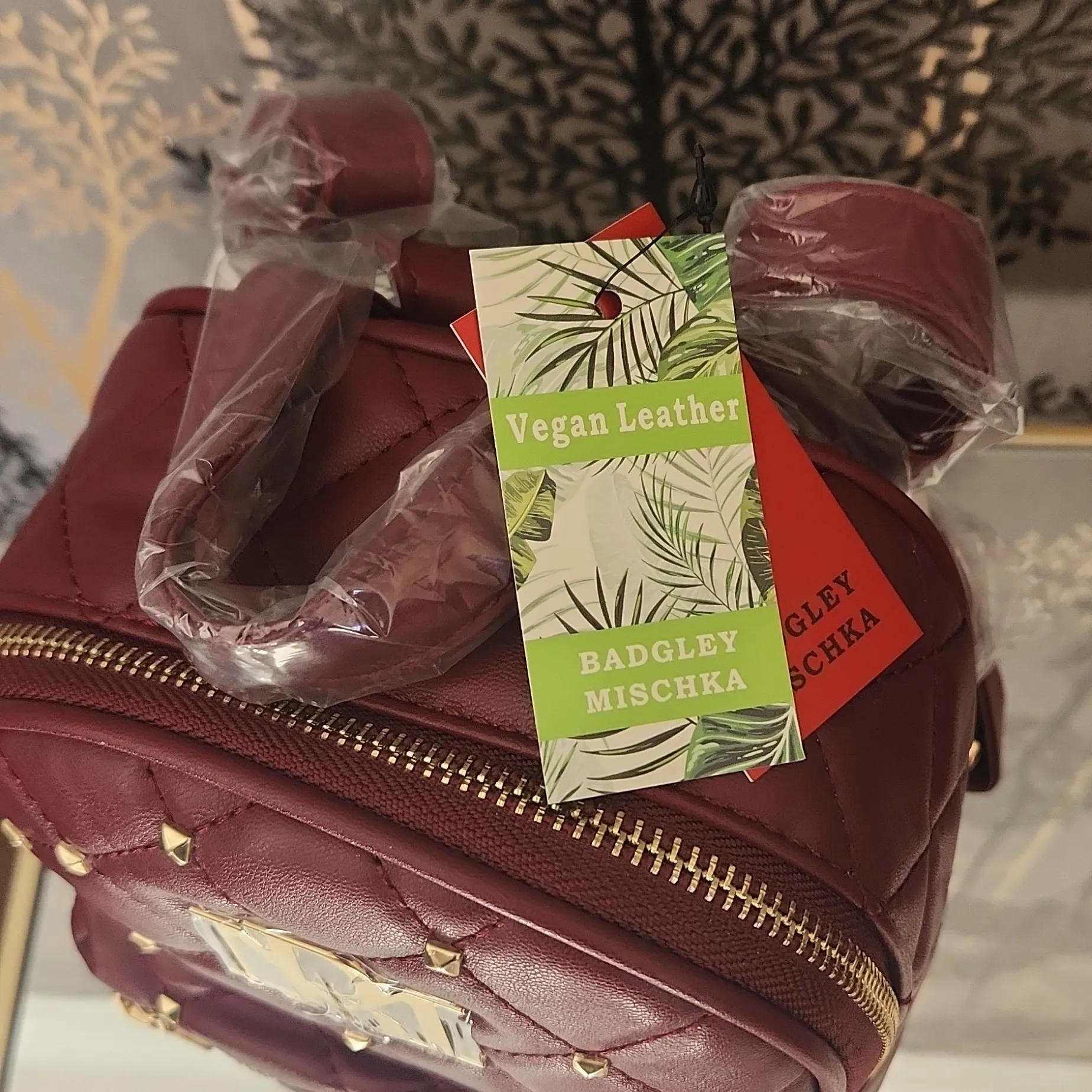 Badgley Mischka studded mini backpack NWT - Image 4