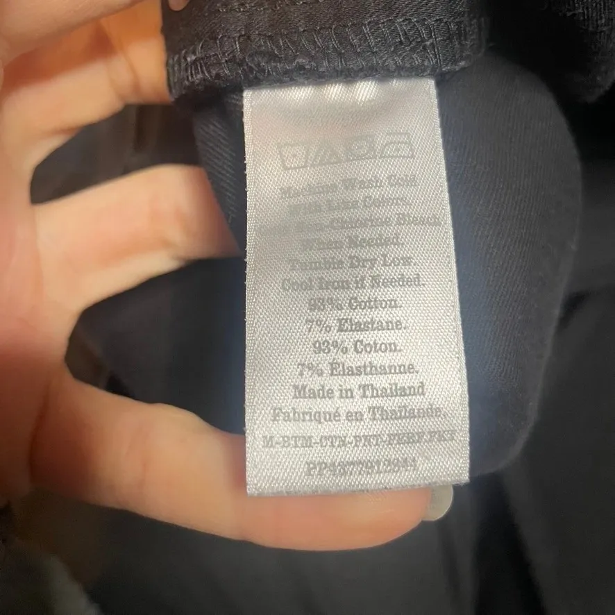 Everlane The Way High Jean Black Raw Hem Straight Leg Women Size 32x30 - Image 4