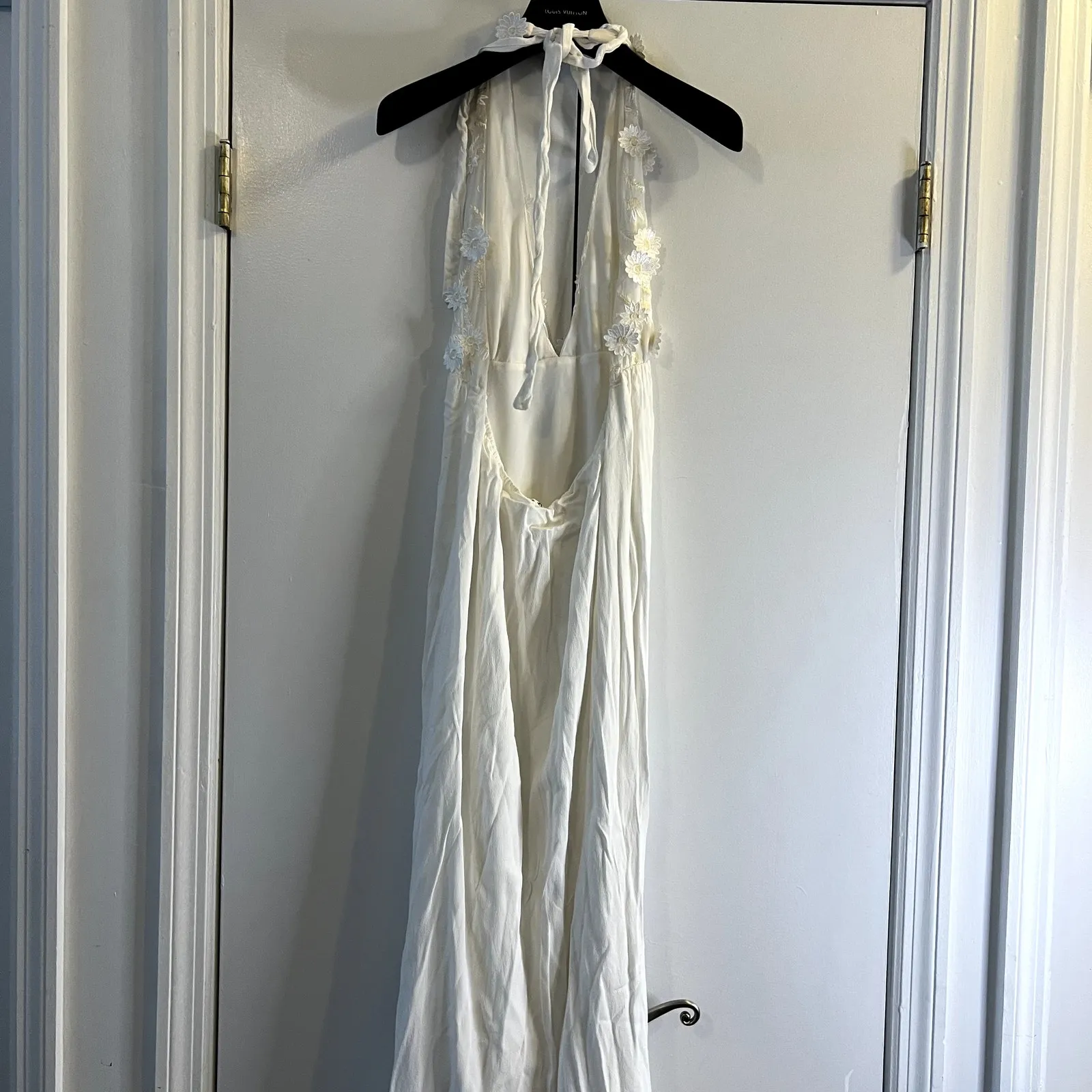 For Love and Lemon White Isabella Halter Maxi Dress size XS - Image 8