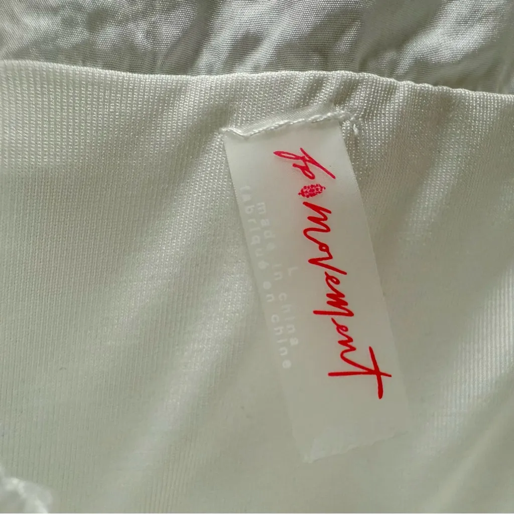 NWT FP Movement The Way Home Shorts, Optic White | Size Large - Image 6