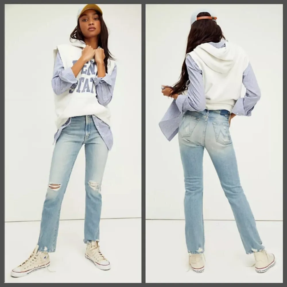 💕MOTHER SUPERIOR💕 High Waisted Rider Skimp Jeans ~ The Confession 25 NWOT Blue - Image 10