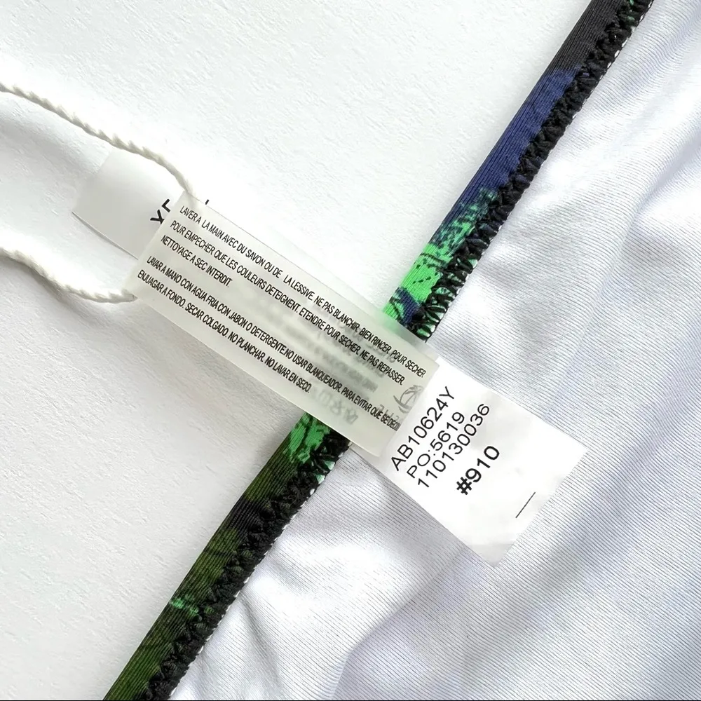 Cupshe Yellow And Leafy Lace Up Bikini Bottoms XL NWT - Image 12