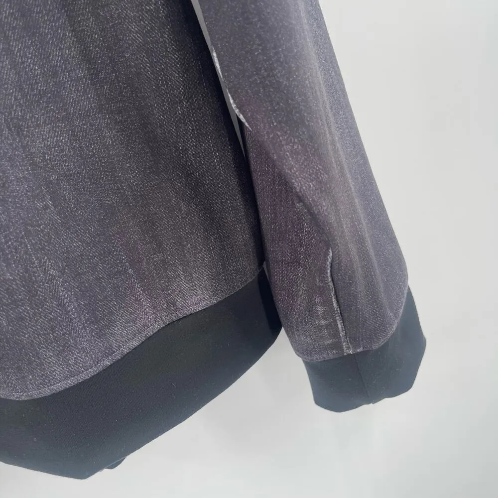 THE NORTH FACE TNF Jacket Medium Lightweight Knit Bomber Dark Navy Indigo - Image 5