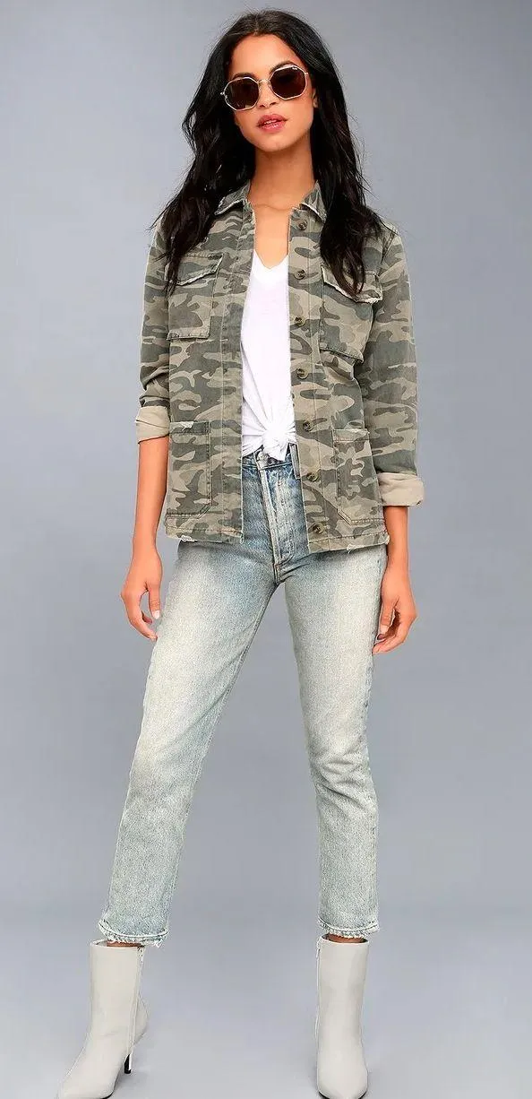 Lulu’s  Blaine Green Camo Jacket - Image 5