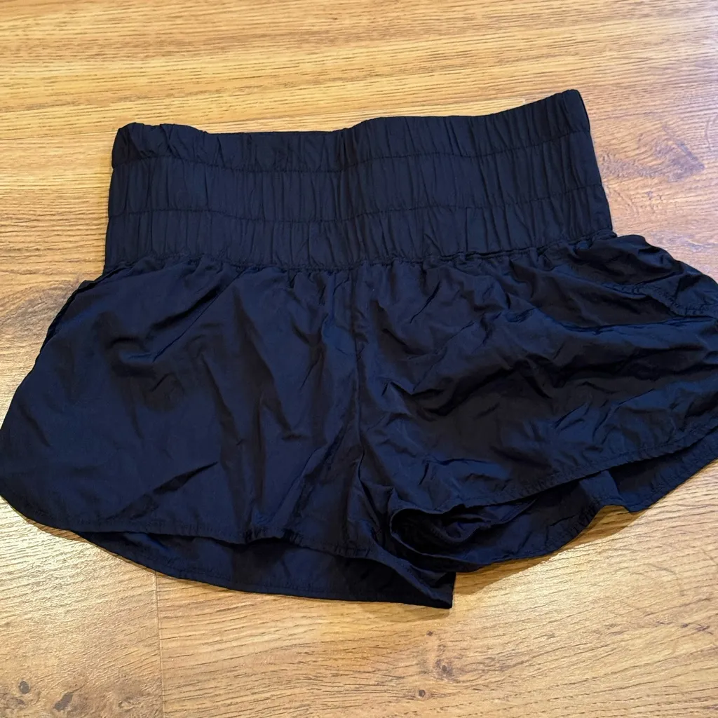 Automet Womens Extra High Waisted Athletic Casual Summer Running Shorts Size M Black Size M - Image 2