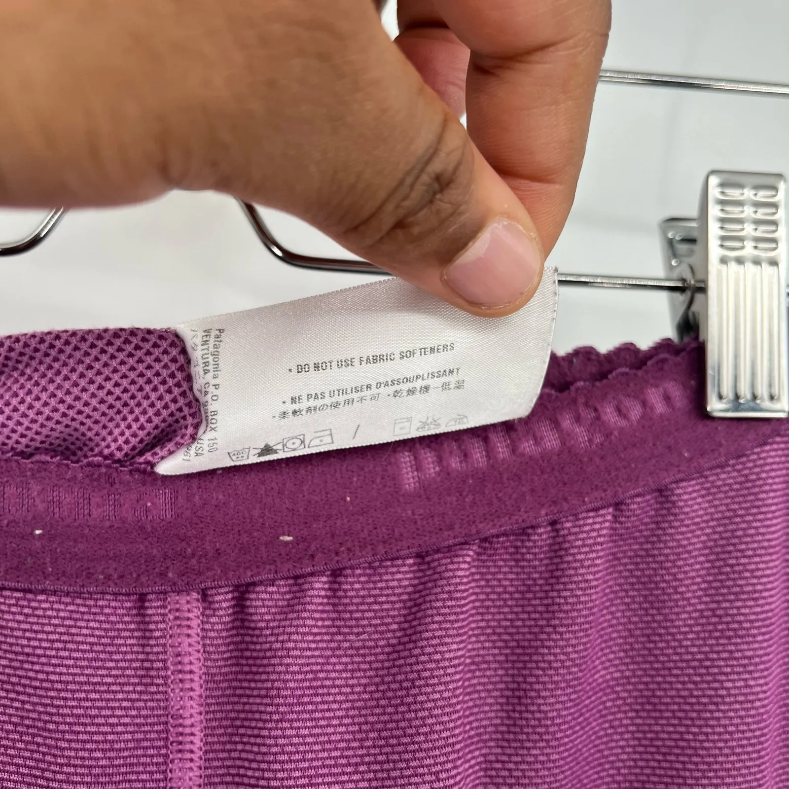 Patagonia Womens Outdoors Capilene‎ Base Layer Thermal Leggings Pants XS Purple - Image 4