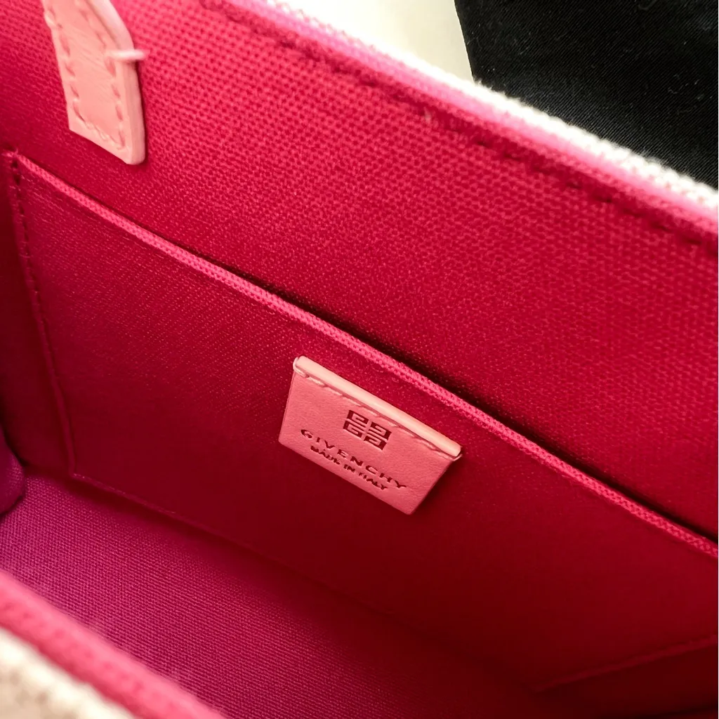 NWT Givenchy Mini G Logo Tote Shopping Bag in Pink - Image 11