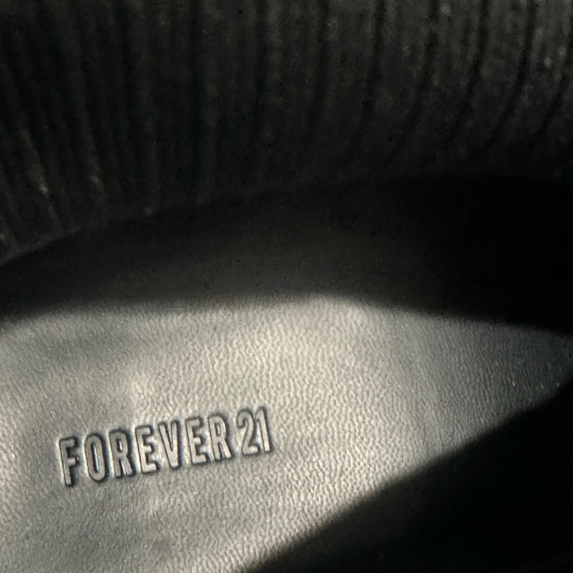 Forever 21 
Black Heeled Boots with Chunky Sole - Image 4