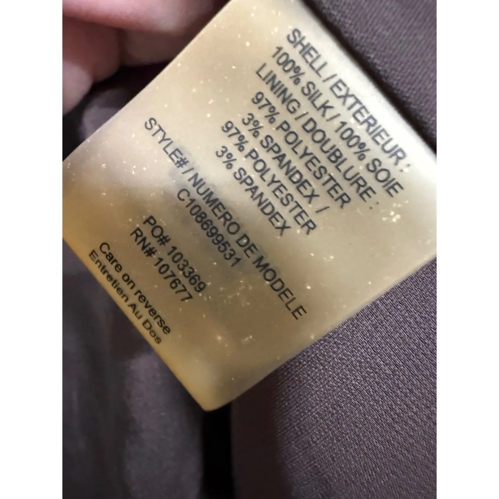 Alice + Olivia  Silk Asymmetrical One Sleeve Tank Blouse Brown Size XS Formal - Image 6