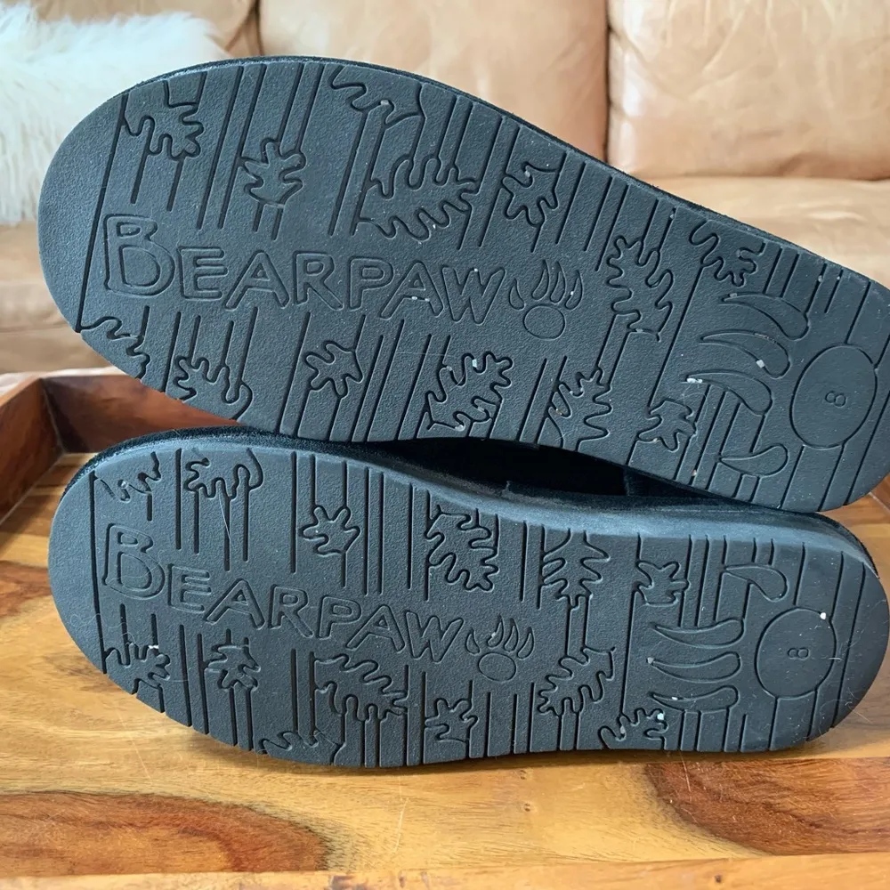 BearPaw Black Sherpa Suede Boots - Image 5