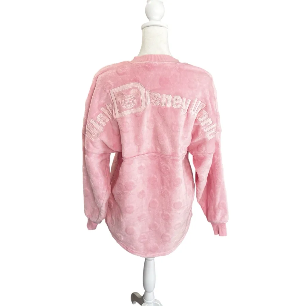 Disney Parks Spirit Jersey Pink Piglet Fluffy Sweatshirt XS Oversized - Image 7