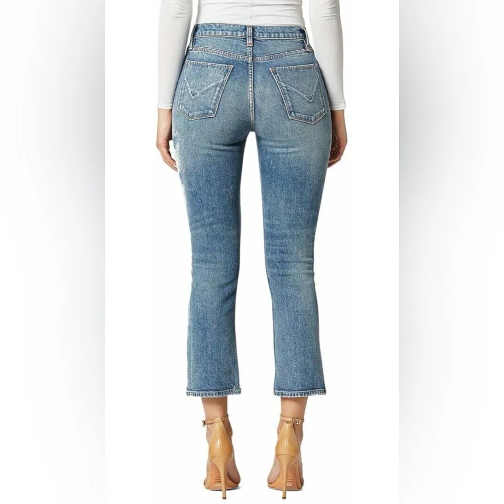 Hudson Jeans Holly High-rise Cropped Bootcut Jeans In Planetoid - Image 2