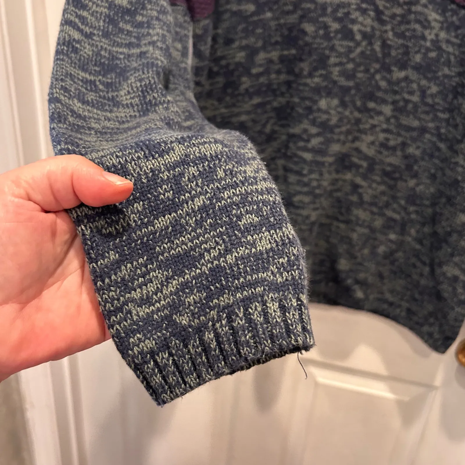 Natural Reflections Women's XL/TG Nordic V-Neck Knit Pullover Hoodie - Image 5