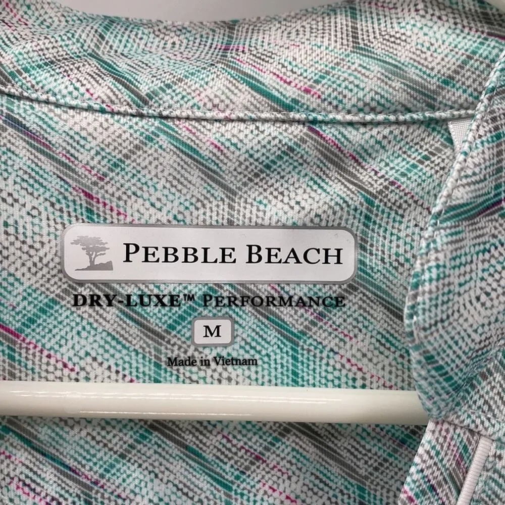 Pebble Beach Dry LuxeTeal Gray Geometric V - Image 2