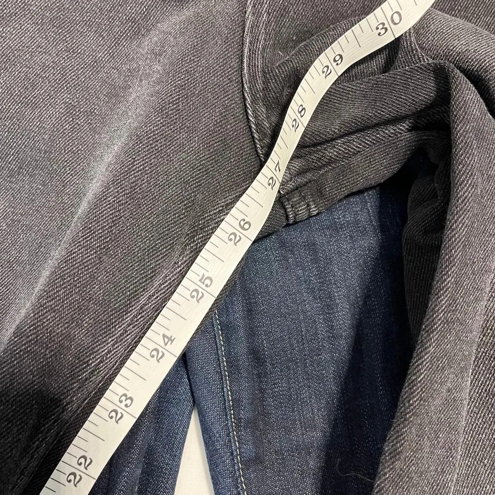 Free people we the free black Wash high waisted raw hem jeans women’s size 29 - Image 7