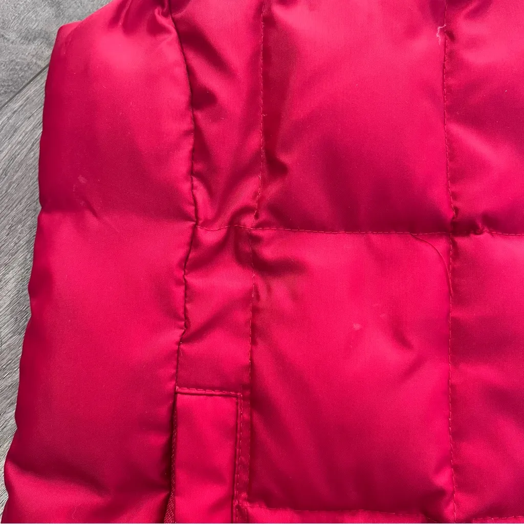 Gap  Vibrant Red Down Filled Vest Outerwear Small - Image 7