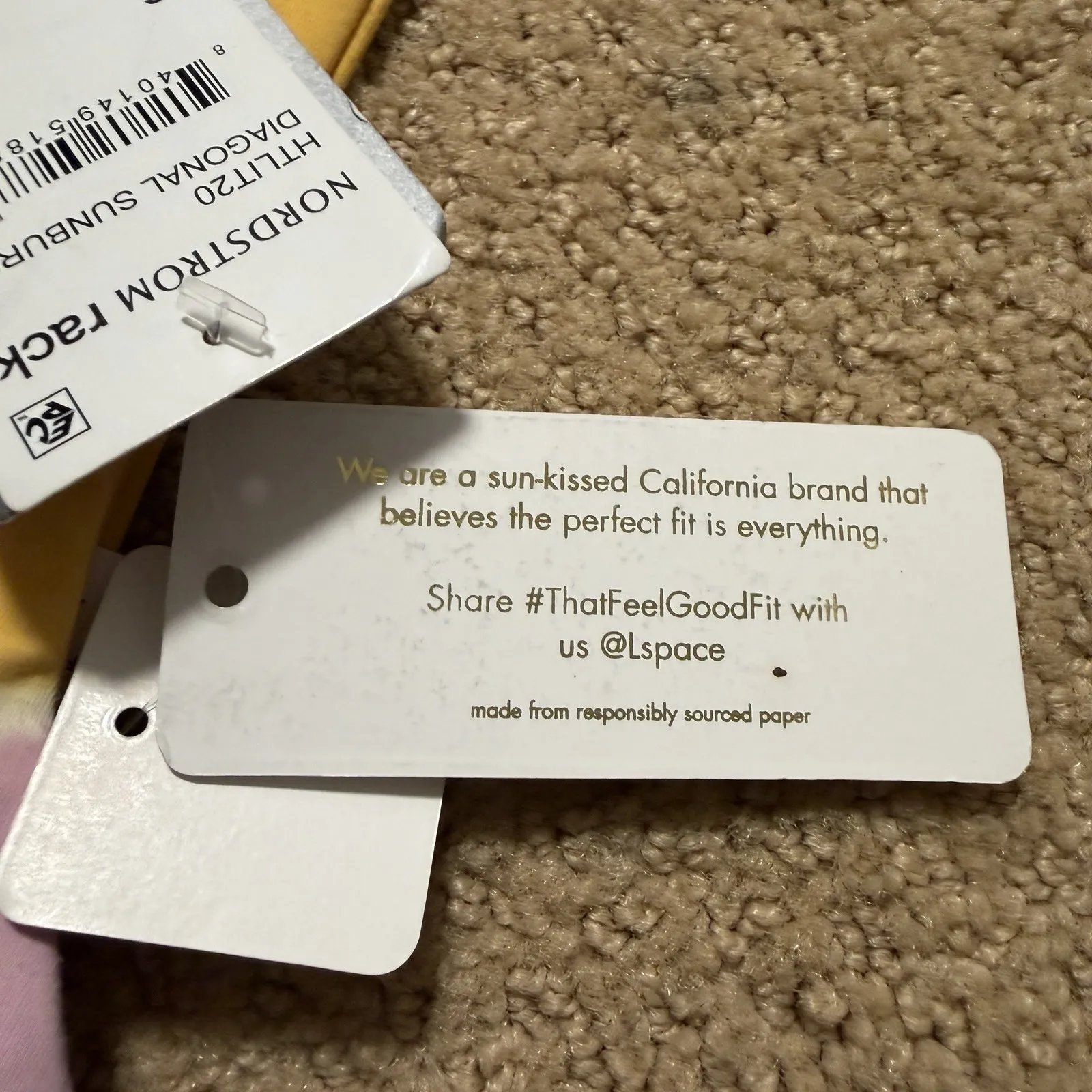 LSpace New Tie-Dye Lizzie Bikini Top Sunburst XS (30-32 A-C) L*Space 284619 NWT - Image 6